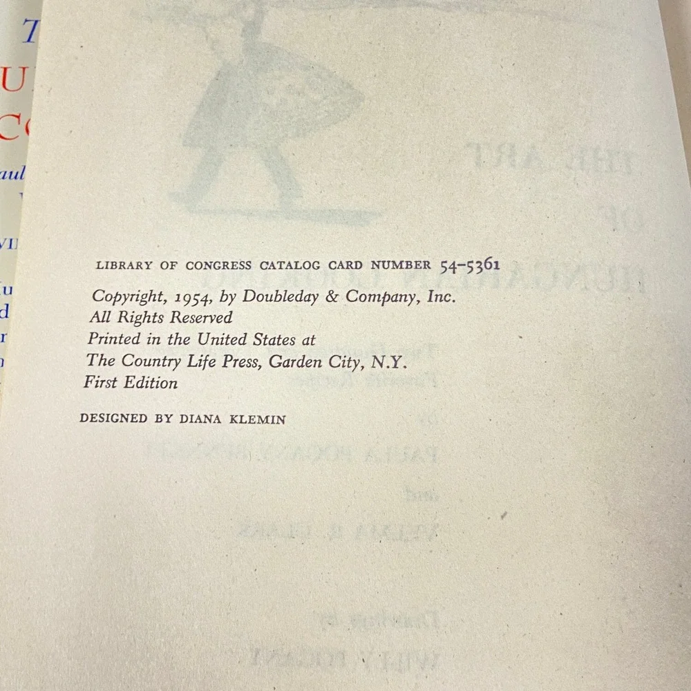 The Art of Hungarian Cooking 1954 First Edition Hardcover Cookbook Paula Bennett
